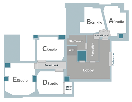 Studio MUGIC 新丸子店 フロアマップ